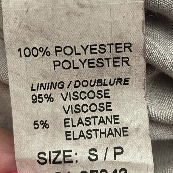 Bellambra nude pink textured burnout pattern 3/4 ruffle sleeve blouse top small - Picture 7 of 10